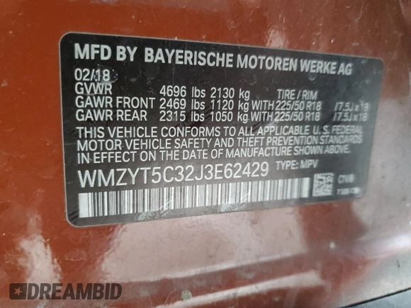 2018 MINI Countryman Cooper S z VIN WMZYT5C32J3E62429, wystawiony jako Copart lot #46592445 z przebiegiem 71 676 mil mil oraz Szkoda całkowita • Salvage title. Historia ofert i sprzedaży dostępna na DreamBid. Obrazek 15.