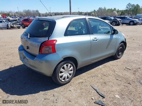 2007 Toyota Yaris with VIN JTDJT923875124537, listed as a IAAI auction lot 41768716 with 281,065 mi miles. Bid and sale history available at carsss.com. Image 4.