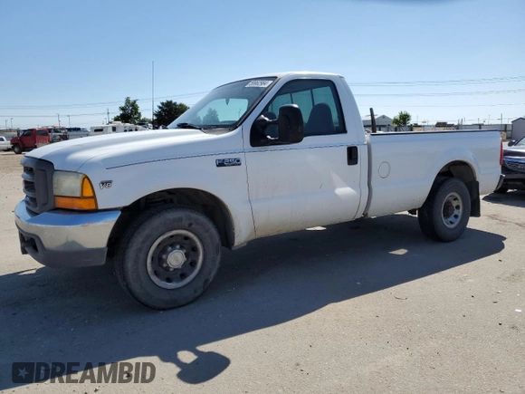 1999 Ford Super Duty F-250 XL with VIN 1FTNF20LXXED61260, listed as a Copart auction lot 59962984 with 396,049 mi miles and Salvage Title. Bid and sale history available at carsss.com. Image 1.