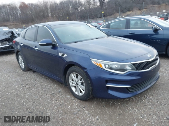 2016 Kia Optima LX with VIN 5XXGT4L32GG007690, listed as a IAAI auction lot 41115075 with 94,071 mi miles. Bid and sale history available at carsss.com. Image 1.