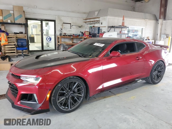 2021 Chevrolet Camaro ZL1 with VIN 1G1FK1R69M0140239, listed as a Copart auction lot 78714864 with 28,416 mi miles and Salvage Title. Bid and sale history available at carsss.com. Image 1.