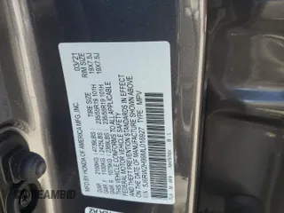 2021 Honda CR-V Touring with VIN 5J6RW2H99ML016927, listed as a Copart auction lot 47052515 with 48,535 mi miles and Salvage Title. Bid and sale history available at carsss.com. Image 15.