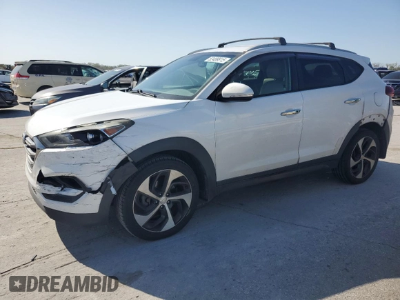 2016 Hyundai Tucson Limited with VIN KM8J33A2XGU117712, listed as a Copart auction lot 52489815 with 149,843 mi miles and Salvage Title. Bid and sale history available at carsss.com. Image 1.