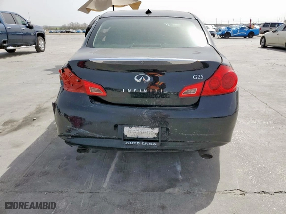 2011 Infiniti G25 Sedan Journey with VIN JN1DV6AP8BM600877, listed as a Copart auction lot 48256015 with 118,092 mi miles and Clean Title. Bid and sale history available at carsss.com. Image 6.