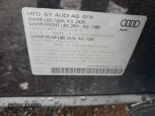 2014 Audi Q5 Premium Plus with VIN WA1LFAFP4EA107523, listed as a Copart auction lot 55739875 with 180,557 mi miles and Clean title. Bid and sale history available at DreamBid. Image 13.