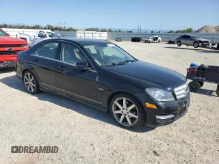 2012 Mercedes-Benz C 250 Sport with VIN WDDGF4HB1CR215421, listed as a Copart auction lot 59267555 with 114,029 mi miles and Clean title. Bid and sale history available at DreamBid. Image 4.