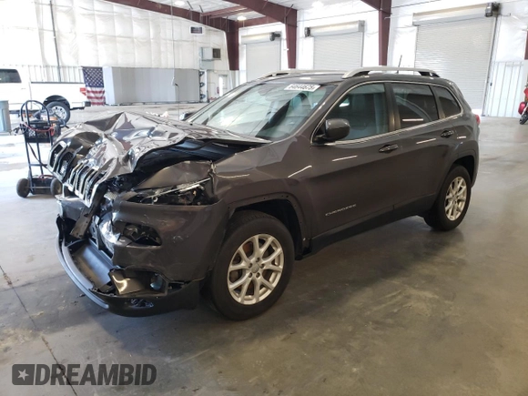 2018 Jeep Cherokee Latitude Plus with VIN 1C4PJMLX7JD558255, listed as a Copart auction lot 64644675 with 73,681 mi miles and Salvage title. Bid and sale history available at DreamBid. Image 1.