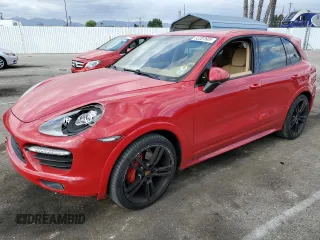 2013 Porsche Cayenne GTS with VIN WP1AD2A21DLA74762, listed as a Copart auction lot 52207605 with 45,072 mi miles and Salvage title. Bid and sale history available at DreamBid. Image 1.