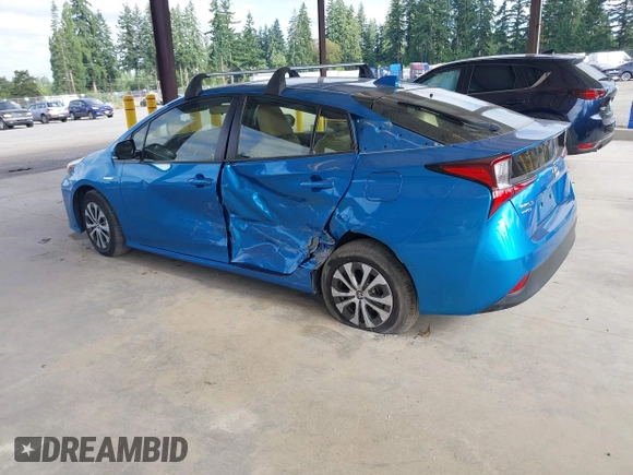 2020 Toyota Prius LE with VIN JTDL9RFU5L3018787, listed as a IAAI auction lot 42723431 with 30,793 mi miles and . Bid and sale history available at DreamBid. Image 3.