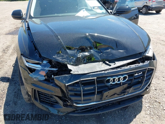 2022 Audi Q8 Premium with VIN WA1AVBF13ND024823, listed as a IAAI auction lot 42263184 with 38,245 mi miles and . Bid and sale history available at DreamBid. Image 6.