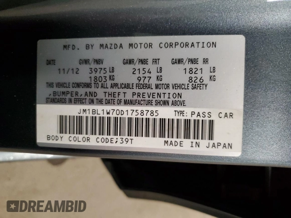 2013 Mazda 3 i Grand Touring with VIN JM1BL1W70D1758785, listed as a Copart auction lot 47968525 with 129,485 mi miles and Salvage Title. Bid and sale history available at carsss.com. Image 15.