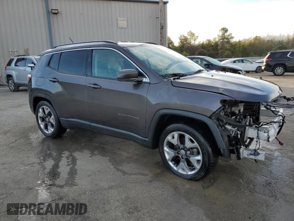 2019 Jeep Compass Limited with VIN 3C4NJCCB8KT675988, listed as a Copart auction lot 43600735 with 107,775 mi miles and Salvage Title. Bid and sale history available at carsss.com. Image 4.