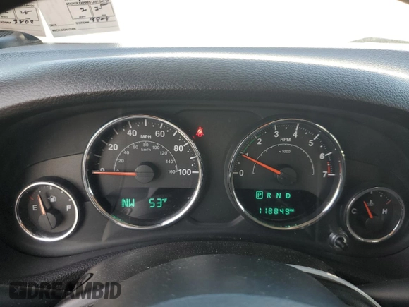 2016 Jeep Wrangler Unlimited Sport with VIN 1C4BJWDG4GL235252, listed as a Copart auction lot 54218885 with 118,849 mi miles and Salvage Title. Bid and sale history available at DreamBid. Image 9.