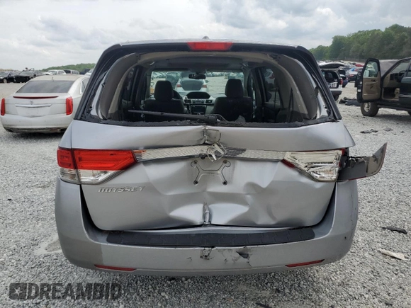 2016 Honda Odyssey EX-L with VIN 5FNRL5H65GB040719, listed as a Copart auction lot 54587295 with 231,302 mi miles and Salvage Title. Bid and sale history available at DreamBid. Image 6.