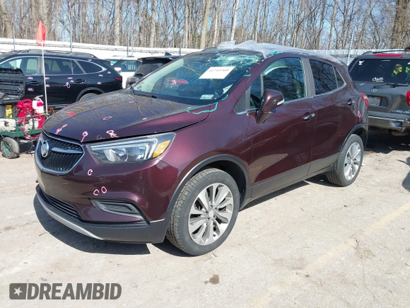2017 Buick Encore Preferred with VIN KL4CJESB9HB056518, listed as a IAAI auction lot 41745360 with 133,061 mi miles. Bid and sale history available at carsss.com. Image 19.
