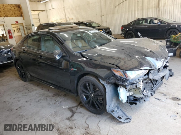 2020 Acura TLX w/A-Spec Pkg with VIN 19UUB3F66LA002442, listed as a Copart auction lot 57103055 with 92,005 mi miles and Salvage title. Bid and sale history available at DreamBid. Image 4.