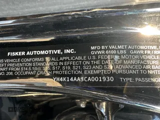 2012 Fisker Karma EcoSport z VIN YH4K14AA3CA001930, wystawiony jako Copart lot #42023975 z przebiegiem 47 417 mil mil oraz Tytuł czysty. Historia ofert i sprzedaży dostępna na DreamBid. Obrazek 10.