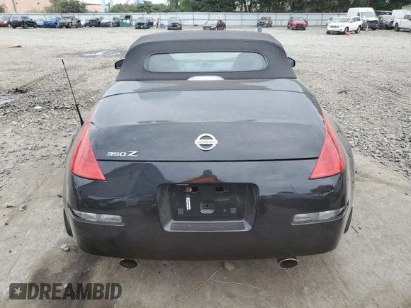 2008 Nissan 350Z Enthusiast with VIN JN1BZ36A98M851091, listed as a Copart auction lot 72007834 with 24,318 mi miles and Salvage Title. Bid and sale history available at DreamBid. Image 6.