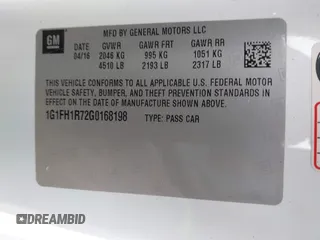 2016 Chevrolet Camaro 2SS with VIN 1G1FH1R72G0168198, listed as a IAAI auction lot 41784155 with 84,146 mi miles and . Bid and sale history available at DreamBid. Image 9.