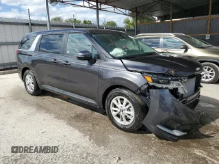 2024 Kia Carnival LX with VIN KNDNB4H32R6394374, listed as a Copart auction lot 50091394 with 2,685 mi miles and Clean Title. Bid and sale history available at carsss.com. Image 4.