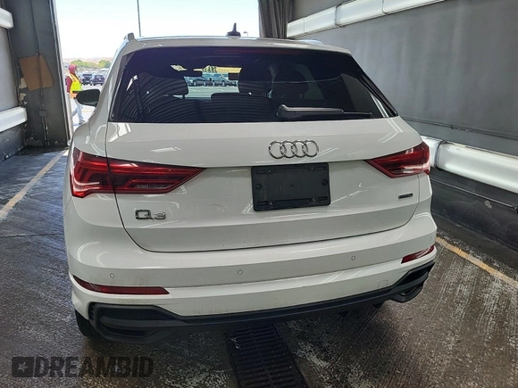 2023 Audi Q3 S line Premium with VIN WA1DECF37P1108975, listed as a IAAI auction lot 42796417 with 58,193 mi miles and . Bid and sale history available at DreamBid. Image 32.