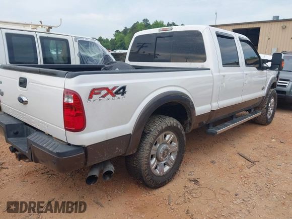 2015 Ford F-250 Lariat with VIN 1FT7W2BT9FEB91672, listed as a IAAI auction lot 42205780 with 159,822 mi miles and . Bid and sale history available at DreamBid. Image 4.