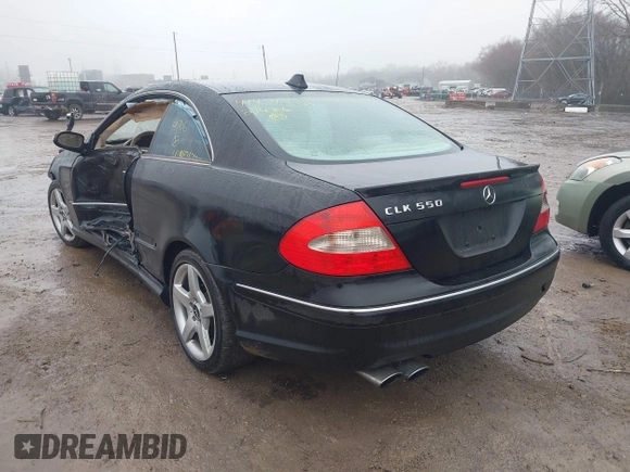 2007 Mercedes-Benz CLK-Class 5.5L with VIN WDBTJ72H77F214706, listed as a IAAI auction lot 41471332 with 87,310 mi miles. Bid and sale history available at carsss.com. Image 3.