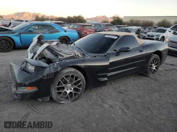 2003 Chevrolet Corvette with VIN 1G1YY32G435134775, listed as a Copart auction lot 88533255 with 71,124 mi miles and Salvage Title. Bid and sale history available at carsss.com. Image 1.