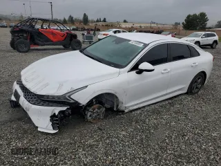2024 Kia K5 LXS with VIN 5XXG14J20RG260185, listed as a Copart auction lot 48746065 with 21,842 mi miles and Salvage Title. Bid and sale history available at carsss.com. Image 1.
