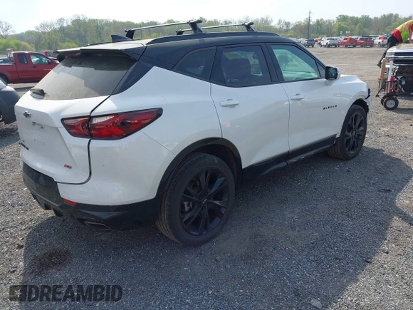 2022 Chevrolet Blazer RS с VIN 3GNKBKRS0NS222919, выставлен на аукционе IAAI как лот 42114605 с пробегом 35 224 миль миль и . История ставок и продаж доступна на DreamBid. Изображение 4.