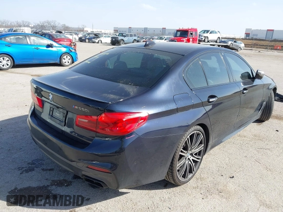 2018 BMW 5 Series M550i xDrive with VIN WBAJB9C55JB286036, listed as a IAAI auction lot 41738640 with 79,049 mi miles and . Bid and sale history available at DreamBid. Image 4.