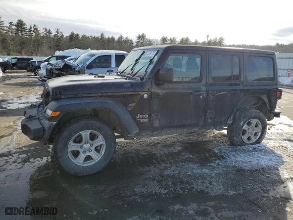 2019 Jeep Wrangler Unlimited Sport S with VIN 1C4HJXDN0KW691139, listed as a Copart auction lot 45391755 with 137,111 mi miles and Salvage Title. Bid and sale history available at carsss.com. Image 1.