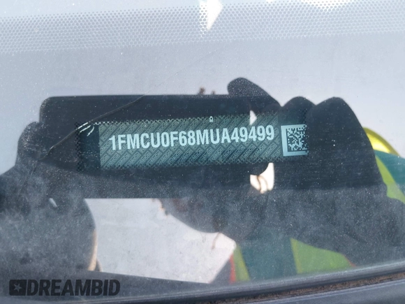 2021 Ford Escape S с VIN 1FMCU0F68MUA49499, выставлен на аукционе IAAI как лот 41980325 с пробегом 61 165 миль миль и . История ставок и продаж доступна на DreamBid. Изображение 9.