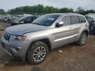 2014 Jeep Grand Cherokee Limited with VIN 1C4RJFBG8EC496303, listed as a Copart auction lot 56215195 with 129,269 mi miles and Salvage Title. Bid and sale history available at DreamBid. Image 1.