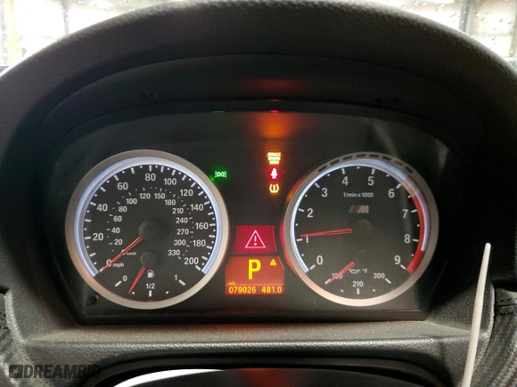 2012 BMW M3 with VIN WBSKG9C56CE799055, listed as a Copart auction lot 72605484 with 79,026 mi miles and Salvage Title. Bid and sale history available at carsss.com. Image 9.