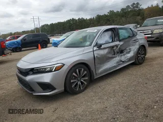 2023 Honda Civic Sedan EX with VIN 2HGFE1F73PH323018, listed as a Copart auction lot 49393895 with 17,712 mi miles and Salvage Title. Bid and sale history available at carsss.com. Image 1.