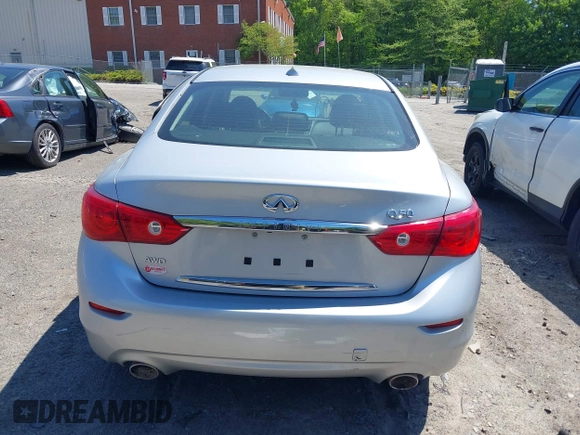 2015 Infiniti Q50 Sport with VIN JN1BV7AR4FM396826, listed as a IAAI auction lot 42197384 with 88,906 mi miles and . Bid and sale history available at DreamBid. Image 17.