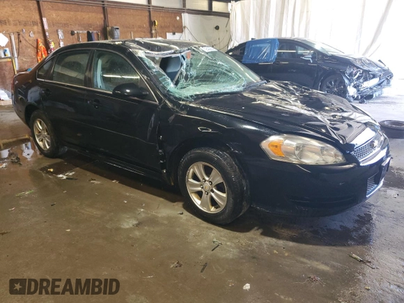 2014 Chevrolet Impala LS with VIN 2G1WA5E38E1185801, listed as a Copart auction lot 72343864 with Not Provided miles and Salvage Title. Bid and sale history available at DreamBid. Image 4.