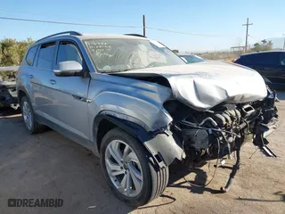 2021 Volkswagen Atlas 3.6L V6 SE w/Technology with VIN 1V2KR2CA1MC575936, listed as a IAAI auction lot 41410783 with 75,017 mi miles. Bid and sale history available at carsss.com. Image 1.