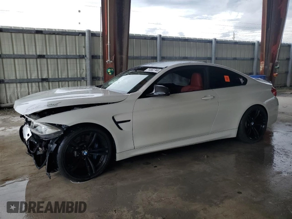 2016 BMW M4 with VIN WBS3R9C55GK708332, listed as a Copart auction lot 74582744 with Not Provided miles and Salvage Title. Bid and sale history available at carsss.com. Image 1.