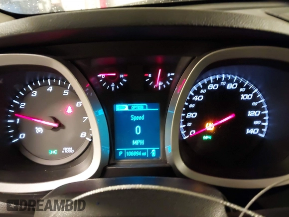 2015 Chevrolet Equinox LT with VIN 2GNALBEK7F1163587, listed as a IAAI auction lot 41845587 with 106,894 mi miles. Bid and sale history available at carsss.com. Image 7.