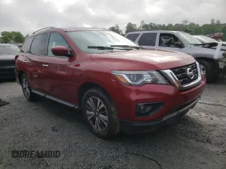 2019 Nissan Pathfinder SV z VIN 5N1DR2MNXKC592996, wystawiony jako Copart lot #54601215 z przebiegiem 63 041 mil mil oraz Szkoda całkowita • Salvage title. Historia ofert i sprzedaży dostępna na DreamBid. Obrazek 4.