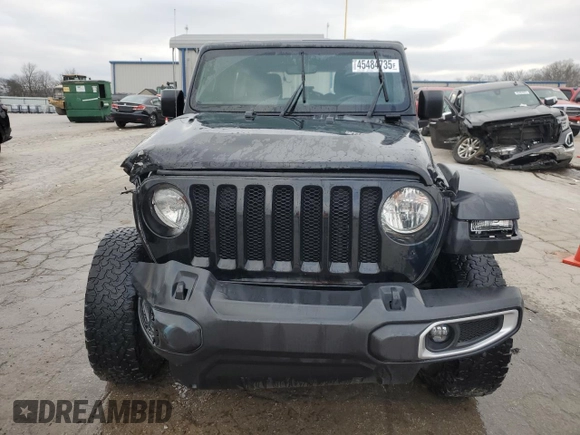 2022 Jeep Wrangler Unlimited Sport with VIN 1C4HJXDG6NW258091, listed as a Copart auction lot 45484735 with 42,534 mi miles and Salvage Title. Bid and sale history available at DreamBid. Image 5.