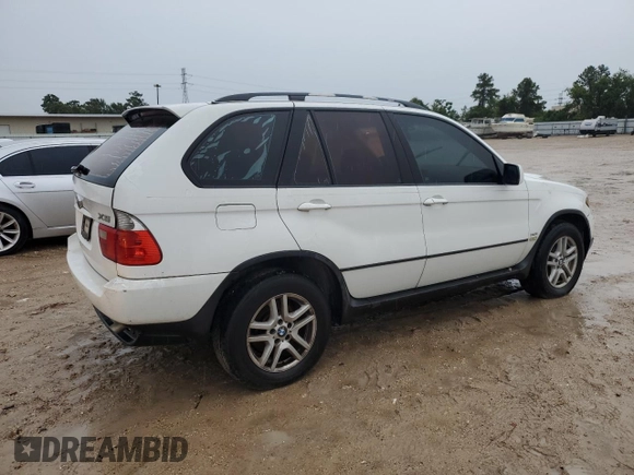 2006 BMW X5 3.0i with VIN 5UXFA13596LY47528, listed as a Copart auction lot 63706584 with 127,405 mi miles and Salvage Title. Bid and sale history available at carsss.com. Image 3.