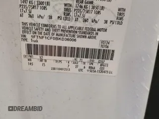 2011 Ford F-150 XL with VIN 1FTNF1CF0BKD36006, listed as a Copart auction lot 47187975 with 141,090 mi miles and Salvage Title. Bid and sale history available at DreamBid. Image 12.