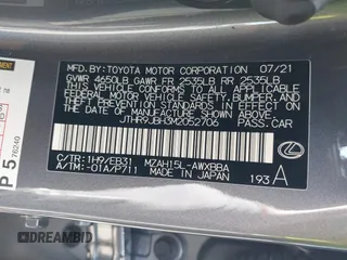 2021 Lexus UX 250h F Sport z VIN JTHR9JBH3M2052706, wystawiony jako IAAI lot #42321784 z przebiegiem 23 290 mil mil oraz . Historia ofert i sprzedaży dostępna na DreamBid. Obrazek 9.