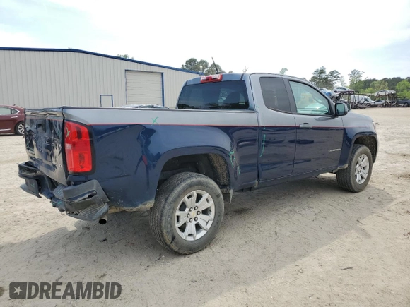 2021 Chevrolet Colorado 2WD LT with VIN 1GCHSCEA3M1274938, listed as a Copart auction lot 52764365 with 27,065 mi miles and Salvage Title. Bid and sale history available at carsss.com. Image 3.