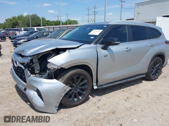 2023 Toyota Highlander L with VIN 5TDKDRAH7PS005256, listed as a IAAI auction lot 42346343 with 57,498 mi miles and . Bid and sale history available at DreamBid. Image 2.