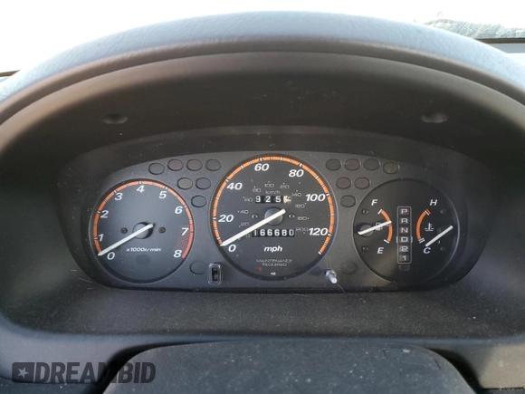2001 Honda CR-V EX with VIN JHLRD186X1C029941, listed as a Copart auction lot 73583974 with 166,680 mi miles and Salvage Title. Bid and sale history available at carsss.com. Image 9.