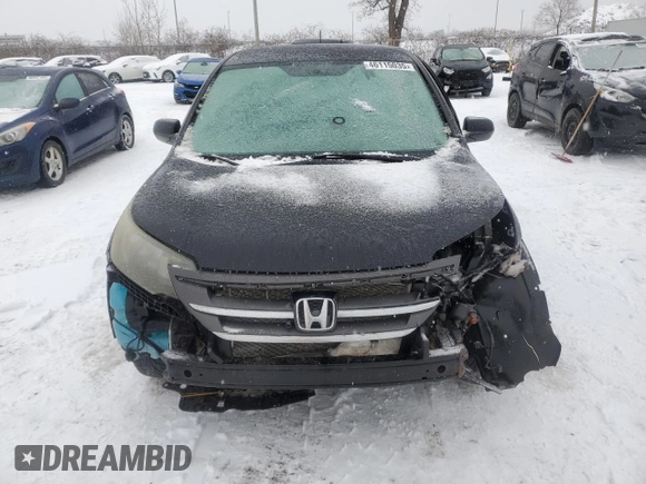 2013 Honda CR-V LX with VIN 2HKRM3H30DH000150, listed as a Copart auction lot 46115035 with 269,820 mi miles and Salvage Title. Bid and sale history available at carsss.com. Image 5.